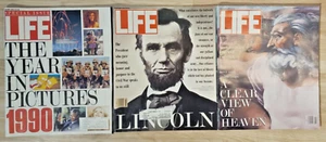 3x Life Magazine January 1991 The Year in Pictures Special Issue Lincoln Heaven - Picture 1 of 24