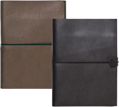 C.R. Gibson Tri-Fold Refillable Leather Journal with Elastic Closure - Image 1 of 4