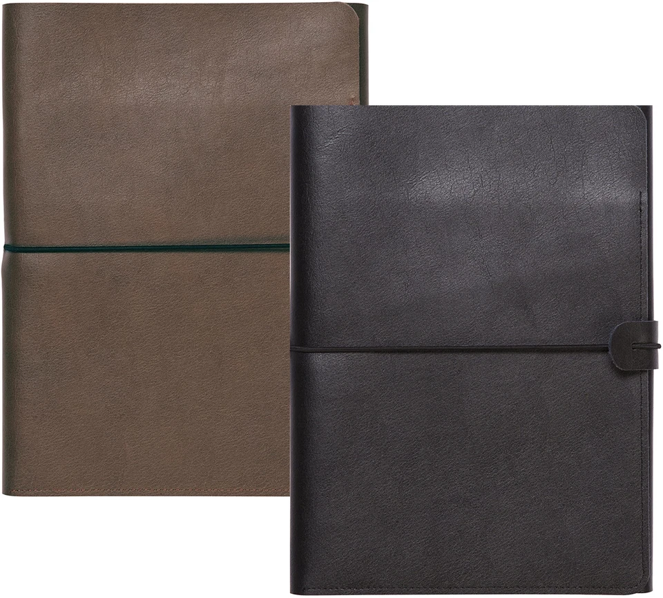 C.R. Gibson Tri-Fold Refillable Leather Journal with Elastic Closure - Image 1 of 4
