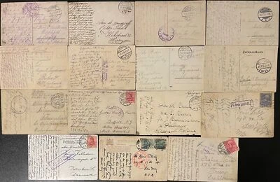 Germany, Austria Military Mail 15 Cards 1914-1919 WWI *d - Image 1 of 2