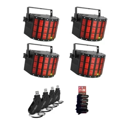 4x Chauvet DJ Kinta FX ILS Effect Light + 4x DFiUSB2 Transceivers - Image 1 of 4