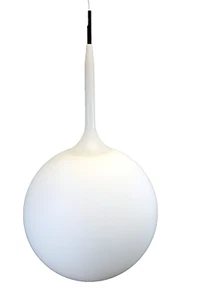 Artemide CASTORE Pendant 16.5” D White Glass Ceiling GLOBE Light ITALY Lamp A - Picture 1 of 20