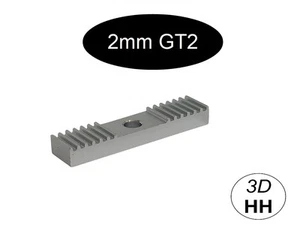 GT2 Zahnriemen Befestigungshalter 2mm Fix Clip Versand gleicher Tag. - Bild 1 von 5