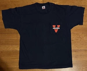 VINTAGE University Of Virginia Cavaliers Shirt Men’s Large Single Stitch 80s - Picture 1 of 13