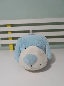 PILLOW PETS RARE BLUE DOG WITH PLEATHER BACK STARS DOG HOUSES DOGS BONES 44CM - Picture 1 of 5