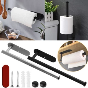 Household Self-adhesive Toilet Roll Holder for Bathroom Wall Toilet Paper Racks - Picture 1 of 14