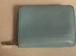 Tiffany & Co Blue Leather Zip Purse Wallet - Picture 1 of 18