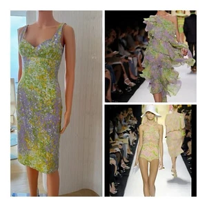 Michael Kors Kleid Pencil Vintage 4 Xs S Small Pastell Blumen Elegant Chic 2008 - Bild 1 von 11