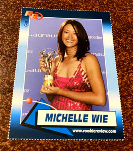 2004 Michelle Wie Rookie Review Golf Card #96 ( Up and Coming 14 year old )