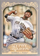 James McDonald 2012 Topps Gypsy Queen MLB Baseball Card #281 Pittsburgh Pirates