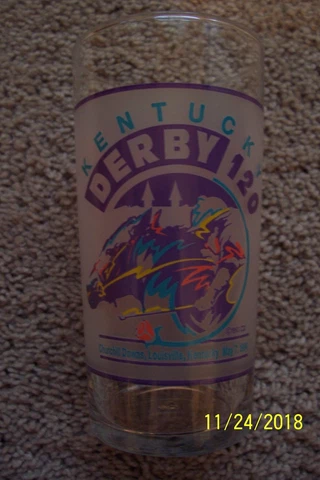 1994 Kentucky Derby Glass Tumbler Cover