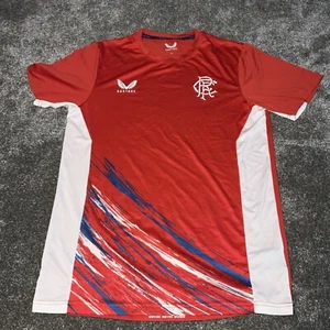 Castore Rangers FC Football Training Top Red Size Medium Excellent Condition - Picture 1 of 13