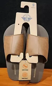 Dockers Mens Brown Slide Sandals Sz 9 - Picture 1 of 6