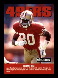 1992 SkyBox Impact #301 Jerry Rice TC San Francisco 49ers Football Card - Picture 1 of 2