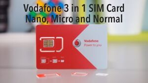 Vodafone Sim Card New and Sealed Pay As You Go Plus. PAYG VodaPHONE SIM OFFICIAL
