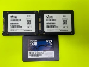 3 X 2 x BTO S400 HQCASSD-512G y 1 x SSD interno SATA de 2,5"" PAIRIOT P210S512G25 - Imagen 1 de 2