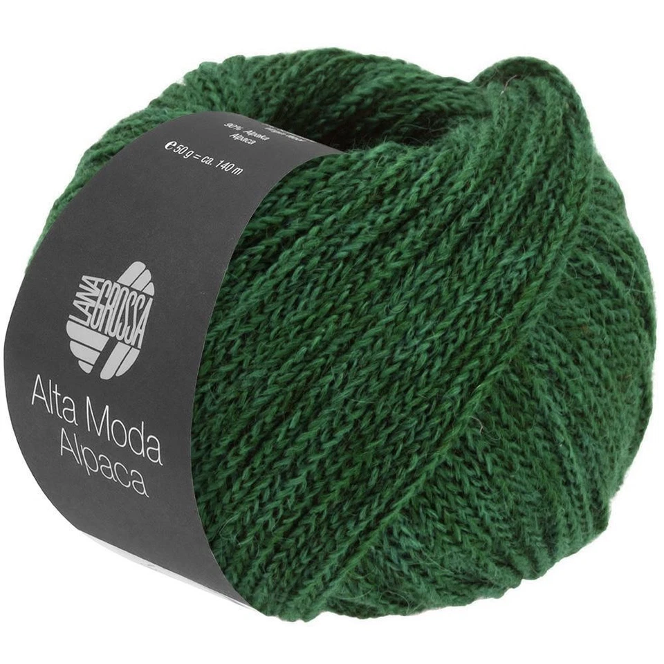 Wolle Kreativ! Lana Grossa - Alta Moda Alpaca Fb. 102 dunkelgrün 50 g - Bild 1 von 1