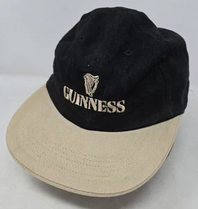 Guinness Bass Ale Black Tan Reversible Baseball Cap Hat Adjustable One Size Fits - Picture 1 of 8