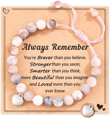 Natural Stone Healing Crystal Bracelets Christmas Birthday Gifts for Women Girls