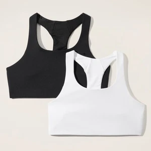 ATHLETA GIRL CLOUD RACERBACK BRA 2-PACK Size XL14 NWT MSRP $55 - Picture 1 of 5