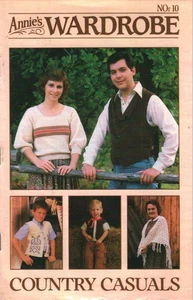 Vintage Annie's Wardrobe Newsletter Craft Book #10 Needlework 1980s Crochet - Picture 1 of 2