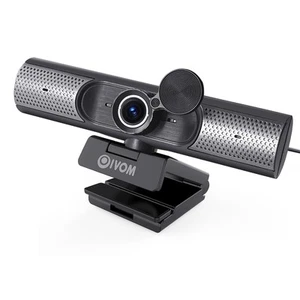 Webcam With Microphone and Speaker, 1080P Web Camera for Desktop Computer Lap... - Picture 1 of 8