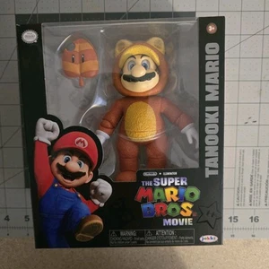 The Super Mario Bros. Movie 5” Figure - Tanooki Mario w/ Leaf - Brand New Jakks - Picture 1 of 2