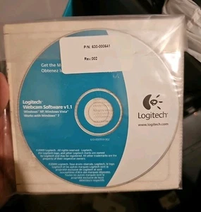 Logitech Webcam Software v1.1 Windows XP Vista 7 2009 disc cd-rom driver & GUIDE - Picture 1 of 2