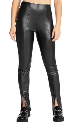 Steve Madden Women’s Black Leather Leggings New Size Small - Image 1 of 4
