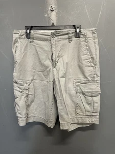 Old Navy graue gelebte gerade Cargoshorts für Herren Größe 34 - Bild 1 von 7