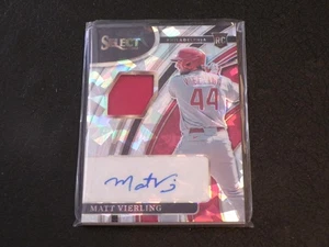 2022 Select Silver Cracked Ice MATT VIERLING SP RC Rookie AUTO! #d/25 PHILLIES! - Picture 1 of 2