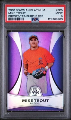 Bowman Platinum Prospects 2010 refractor púrpura - Mike Trout (RC)🔥🔥🔥🔥🔥🔥🔥🔥 Foto 1 de 2