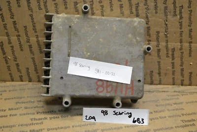 1998 Chrysler Sebring Transmission Control Unit TCU P04606468A1 Module 209-6B3 - Image 1 of 3