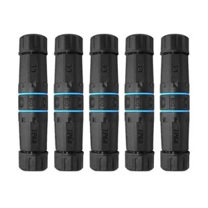 5pcs Rj45 Coupler Waterproof Connector Ip68 Waterproof Ethernet Outdoor Lan Cabl - Picture 1 of 5