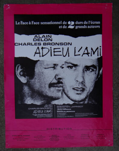 DELON Charles BRONSON FOSSEY scenario pressbook film ADIEU L'AMI 