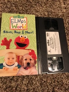 Elmos World - Babies, Dogs & More! VHS Video  - Picture 1 of 2