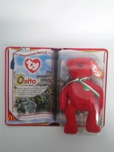 McDolalds TY Beanie Baby International Bear II OSITO Mexico Red UNOPENED NEW - Picture 1 of 9