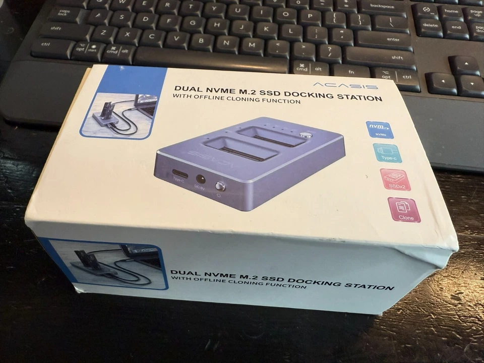 ACASIS NVMe M.2 Duplicator Dual-Bay Offline Clone USB C to NVME Docking Station  - Image 1 of 1