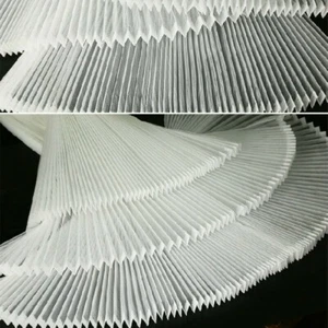 Pleated Hard Mesh Fabric Gauze Cloth DIY Sew Petticoat Skirt Dress Craft - Picture 1 of 20