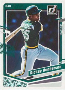 2023 Donruss #189 Rickey Henderson Oakland A's