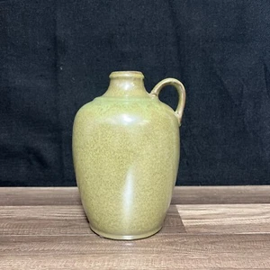 Primitive Stoneware Crock Jug  Green Glazed Pottery Stunning Piece - Picture 1 of 11