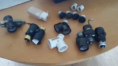 Piezas Eléctricas Enchufes y Enchufes Vintage Lote de 15 Nuevos y Usados Foto 1 de 4