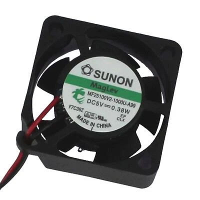 Lüfter 5V DC 0,33W 25x25x10mm 5,1m³/h 9800U/Min 5,1m³/h Sunon MF25100V21000UA99 - Bild 1 von 4