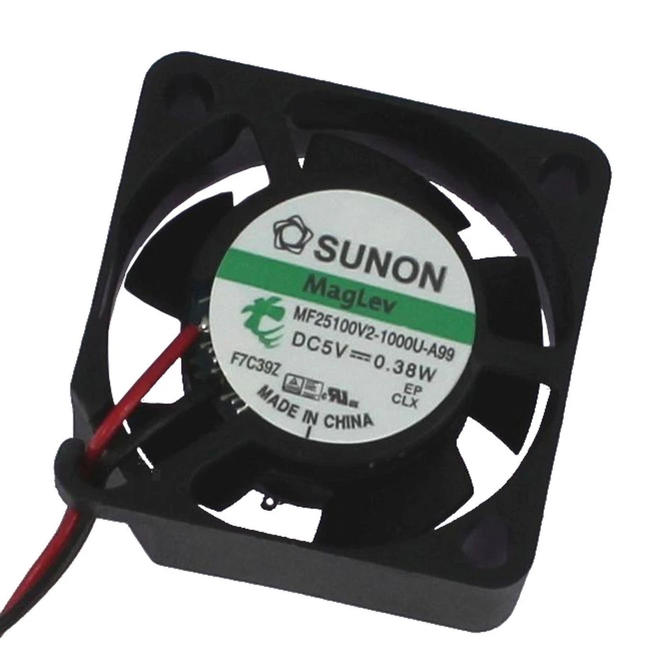 Lüfter 5V DC 0,33W 25x25x10mm 5,1m³/h 9800U/Min 5,1m³/h Sunon MF25100V21000UA99 - Bild 1 von 4