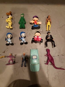 Lot of 12 Vintage Character 2-3" PVC Figures Snoopy, Gumby, Cars, Odie, Darkwing - Picture 1 of 11