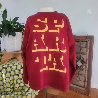 Camisa Jersey Sparta Fotbal Praha Gráfico Granate Dorado Manga Larga Algodón Mediano Foto 1 de 4