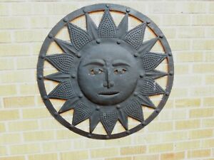 Large Sun Medallion Wall Art Metal Garden Sculpture 36" Diameter