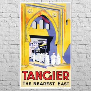 Poster Tangier, 1920s | 20x33" Big size | Morocco, Muslim style | Medina - Picture 1 of 4