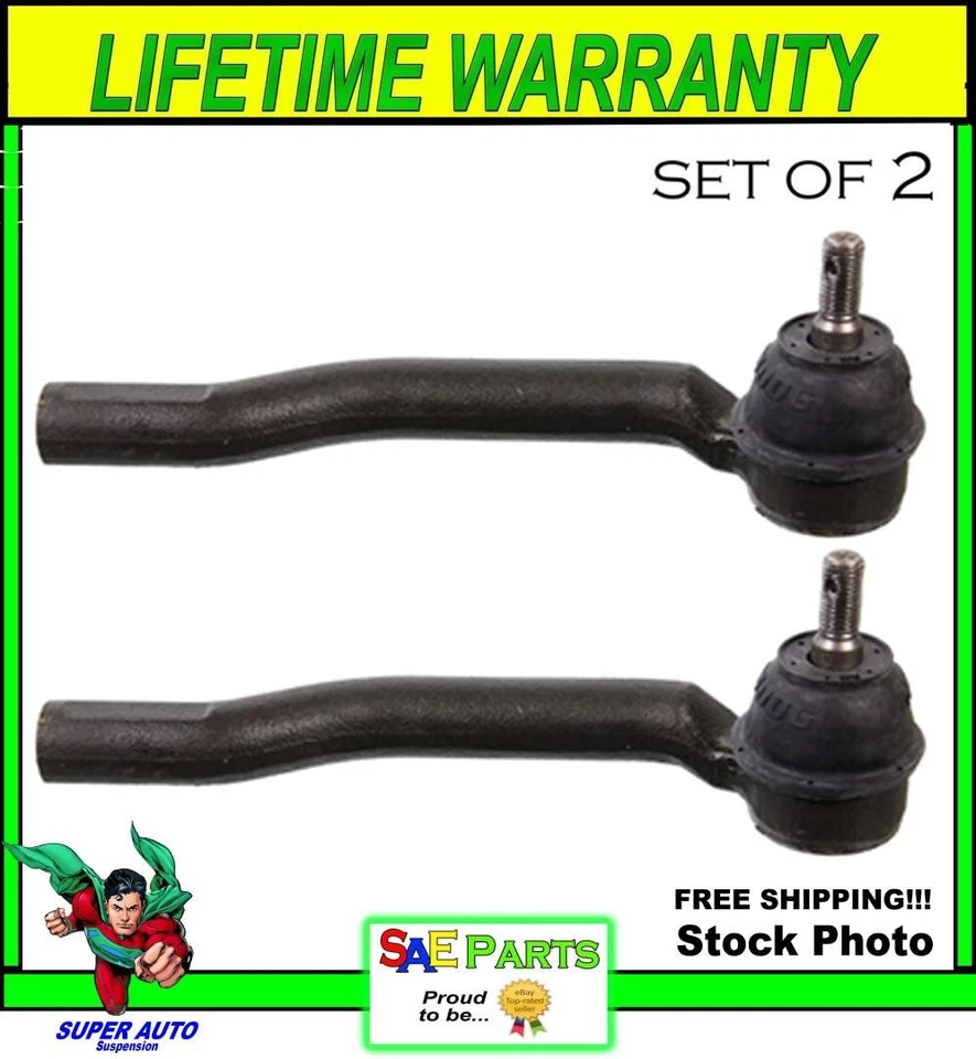 *NEW* SET Heavy Duty ES800248 Steering Tie Rod End Front Left Outer - Image 1 of 1