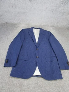 Suitsupply Suit Jacket Mens 38 Lazio Blue Striped Wool - Picture 1 of 9